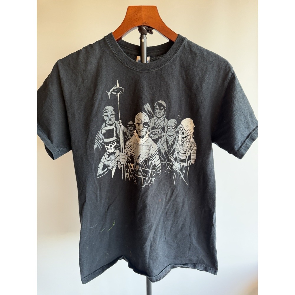 Streetlight Manifesto Shirt Mens Medium Black Graphic Band Tee Back Print Gildan